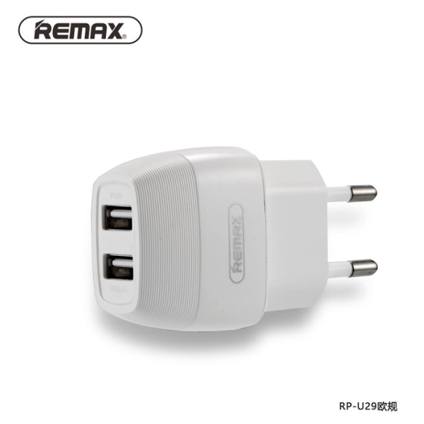 დამტენი  REMAX 2.1A Flinc Charger RP-U29 EU (6954851267584) White