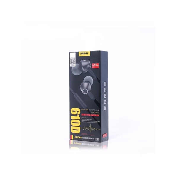 ყურსასმენი  REMAX Earphone  RM-610D Black