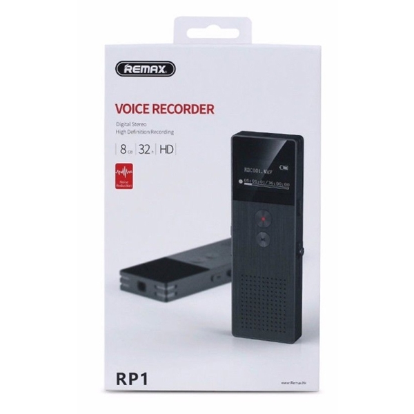  დიქტოფონი REMAX RP1 Voice Recorder black