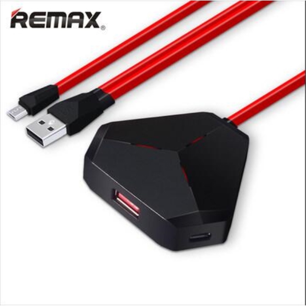 REMAX Multi Port USB Charger Hub RU-U3 red+black