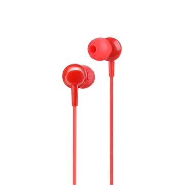 ყურსასმენი HOCO M14 INITIAL SOUND UNIVERSAL EARPHONES WITH MIC RED