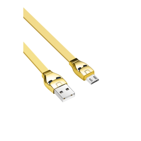 HOCO U14 STEEL MAN MICRO CHARGING CABLE GOLD