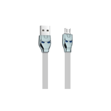 მობილურის დამტენი HOCO U14 STEEL MAN MICRO CHARGING CABLE GRAY