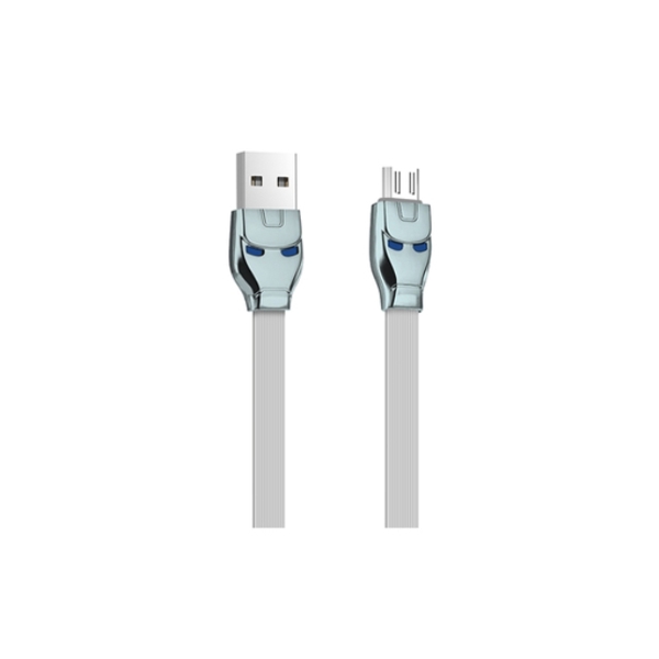 მობილურის დამტენი HOCO U14 STEEL MAN MICRO CHARGING CABLE GRAY