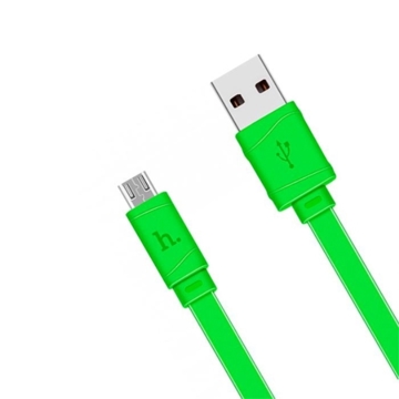 მობილურის დამტენი HOCO X5 BAMBOO MICRO CHARGING CABLE GREEN