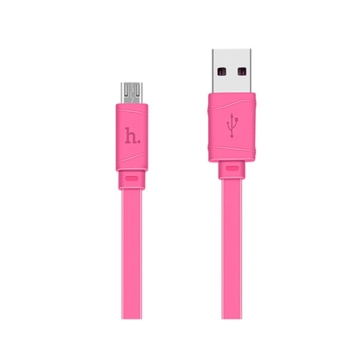 მობილურის დამტენი HOCO X5 BAMBOO MICRO CHARGING CABLE PINK