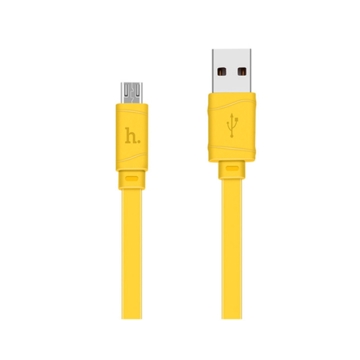 მობილურის დამტენი HOCO X5 BAMBOO MICRO CHARGING CABLE YELLOW