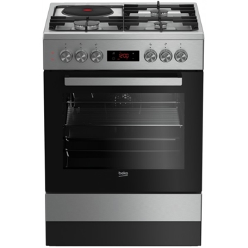 გაზქურა Beko FSE 63330 DX Superia, 3 Gas, Oven, Inox