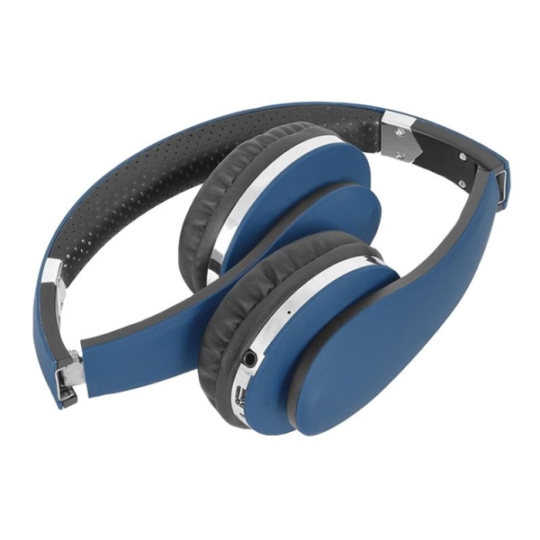 ყურსასმენი TREVI STEREO HIFI HEADPHONES  DJ 1200  BLUE  BLUETOOTH V2.1 + EDR   LED FUNCTION INDICATOR (0D12004) SKYPE COMPATIBLE AUX-IN