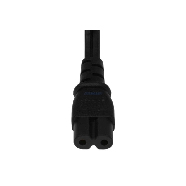 შნური შემაერთებელი დეტალებით 2-Slot Polarized Power Cord