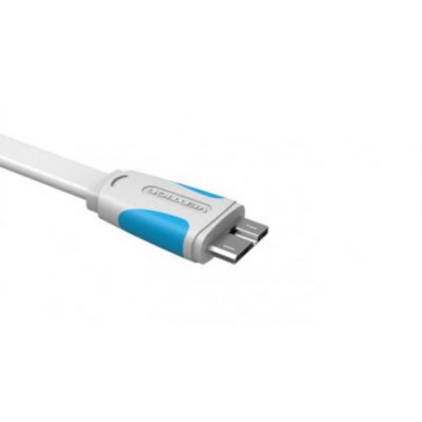 სადენი  vention VAS-A12-W100 Flat USB 3.0 male to Micro-B male Data Transfer Cable