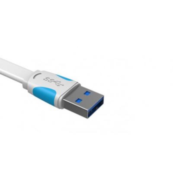 სადენი  vention VAS-A12-W100 Flat USB 3.0 male to Micro-B male Data Transfer Cable