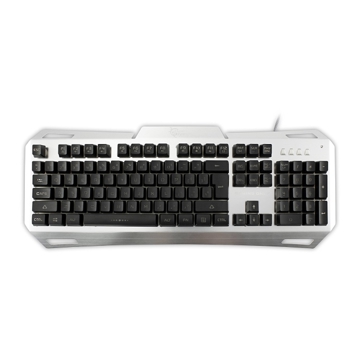 კლავიატურა WHITE SHARK GAMING KEYBOARD  GK-1623 GLADIATOR SILVER LED BACKLIGHT IN RED, BLUE AND PURPLE COLOR,104 KEYS + 12 MULTIMEDIA FUNCTIONS