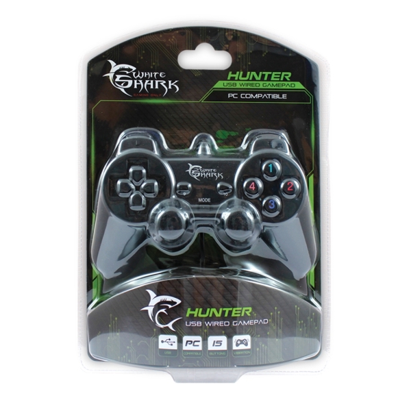 WHITE SHARK GAMING PC GAME PAD  GP-2009U HUNTER  BLACK