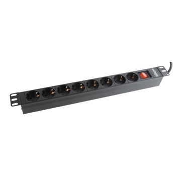 დენის გამანაწილებელი  SURGE PROTECTION GEMBIRD POWER DISTRIBUTION UNIT (PDU),8SOCKETS,1U