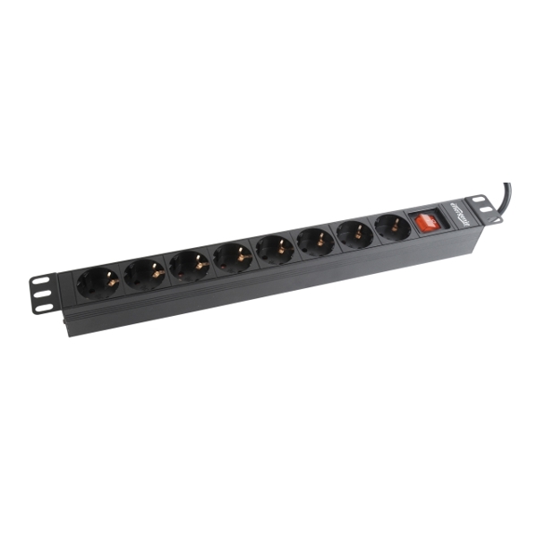 დენის გამანაწილებელი  SURGE PROTECTION GEMBIRD POWER DISTRIBUTION UNIT (PDU),8SOCKETS,1U