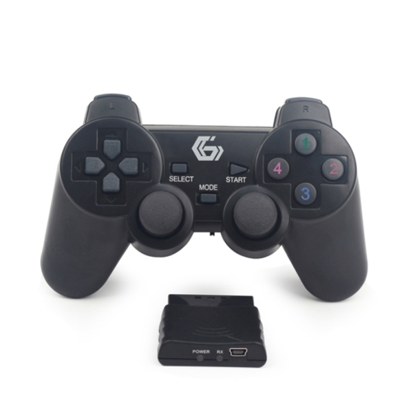 სათამაშო კონსოლის ჯოისტიკი GMB WIRELESS  DUAL   VIBRATION GAMEPAD  PS2PS3