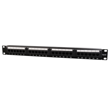  PATCH PANEL CAT5E 24 PORT SHIELDED PATCH PANEL WITH RWAR CABLE NNP-C624CM-001