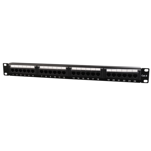  PATCH PANEL CAT5E 24 PORT SHIELDED PATCH PANEL WITH RWAR CABLE NNP-C624CM-001