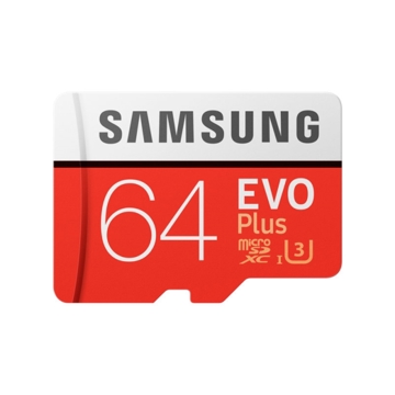 მეხსიერების ბარათი Samsung EVO Plus 64GB Micro SDXC UHS-I U3 (MB-MC64GA/RU)