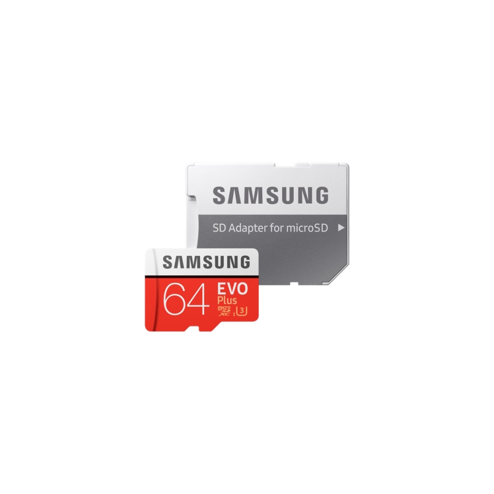 მეხსიერების ბარათი Samsung EVO Plus 64GB Micro SDXC UHS-I U3 (MB-MC64GA/RU)