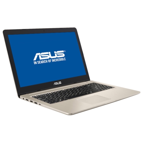 ნოუთბუქი  ASUSTEK ASUS  N580VD  15.6" FHD I7-7700HQ, 8GB, 1TB+128GB SSD,GTX 1050 4GB,DOS,NO ODD GOLD