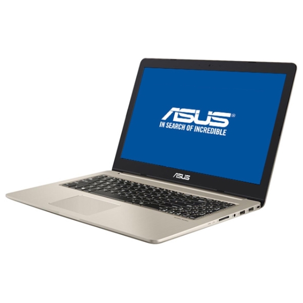 ნოუთბუქი  ASUSTEK ASUS  N580VD  15.6" FHD I7-7700HQ, 8GB, 1TB+128GB SSD,GTX 1050 4GB,DOS,NO ODD GOLD