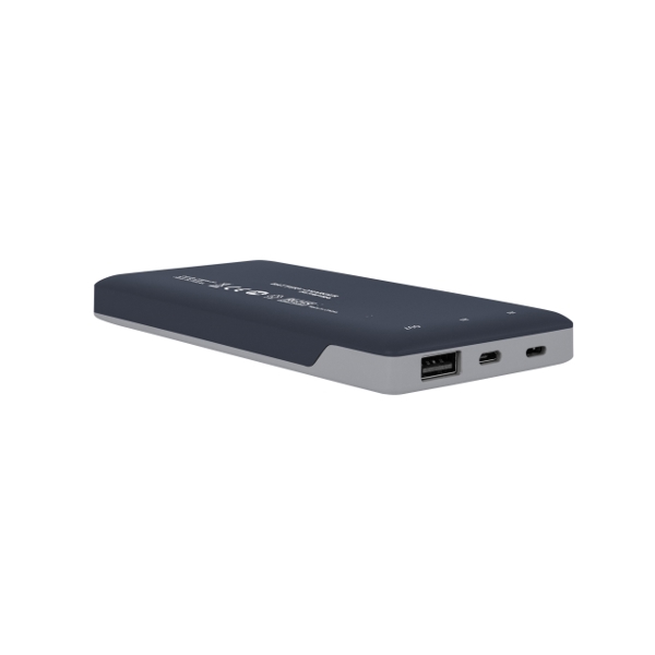 პორტატული დამტენი  CANYON POWER BANK 10000MAH 2 USB PORT MAX OUTPUT 5V2A  DARK GRAY