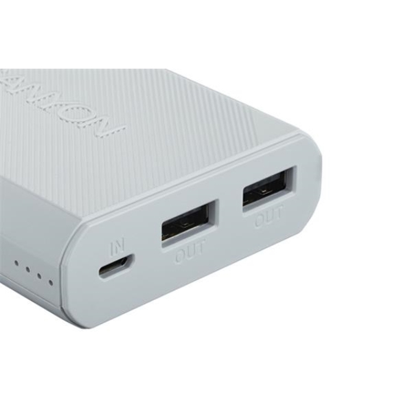 პორტატული დამტენი  CANYON POWER BANK 7800MAH 2 USB PORT MAX OUTPUT 5V2A  WHITE