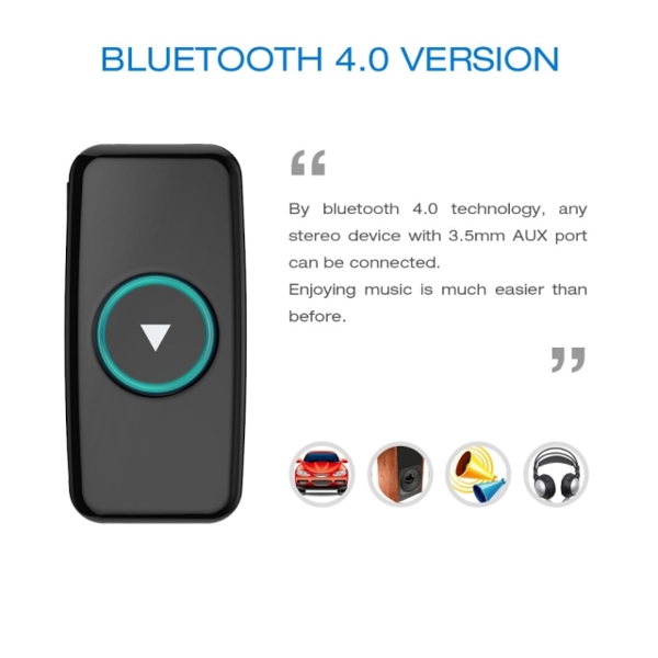 უსადენო Bluetooth გადამცემი Doosl Bluetooth Receiver Music Wireless Receiver Adapter Car Aux Cable Free for 3.5mm Jack Speaker MP3 Phone Headphone