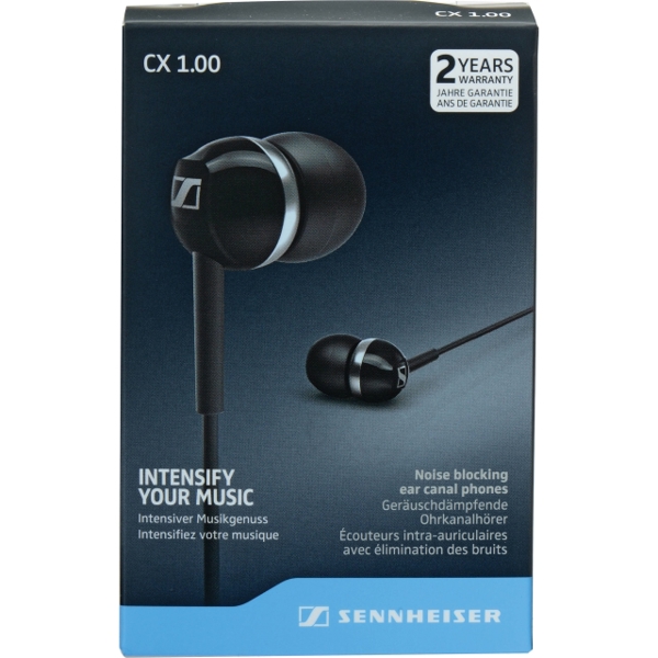 ყურსასმენი SENNHEISER CX 1.00 Black  Cable Length  1.2 