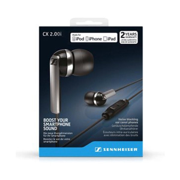 ყურსასმენი Sennheiser CX 2.00GB black  Cable length - 1.2 m