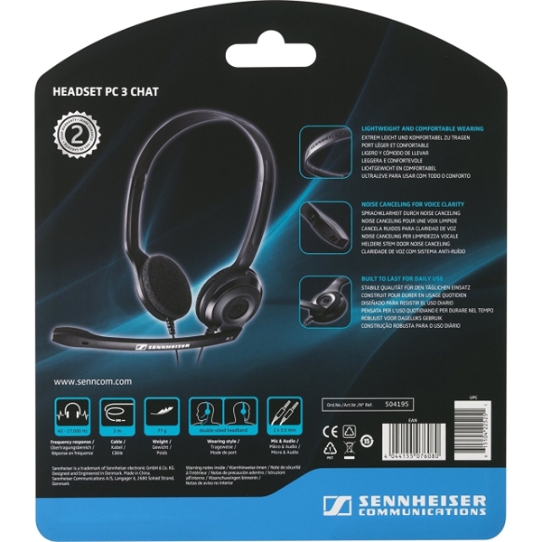 ყურსასმენი SENNHEISER  PC 2 Chat Black 