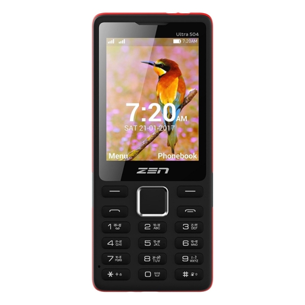 მობილური ტელეფონი Kzen Mobile Candy C 01 Red - Feature phone , Dual Sim , 1.8 inches , Processor - Spreadtrum 6531 , VGA Camera(0.3 MP)