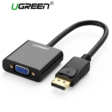 ადაპტერი UGREEN DP109 (20415) DP Male to VGA Female Converter  Black DP To VGA