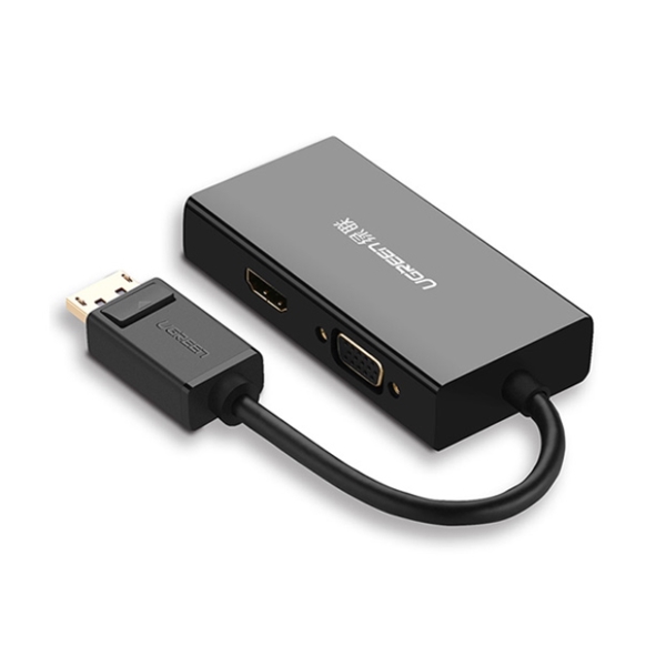 ადაპტერი UGREEN DP110 (20420) DisplayPort to HDMI/VGA/DVI Converter Black