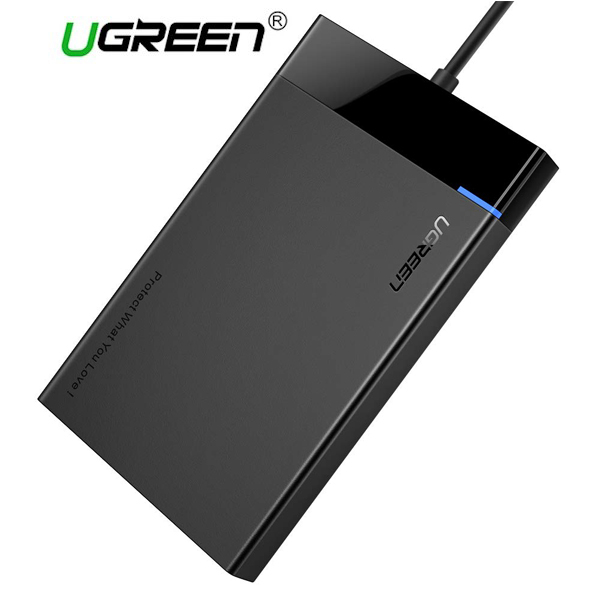 მყარი დისკის ქეისი UGREEN US221 (30847) 2.5 inch Hard Dish box with cable 30847