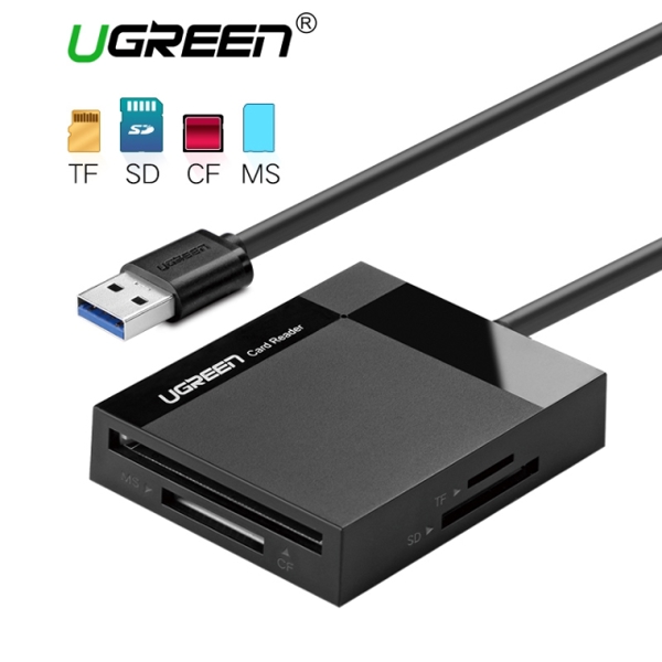 ბარათის წამკითხველი UGREEN CR125 (30231) USB 3.0 All-in-One Card Reader 1M