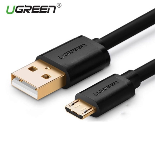 USB კაბელი Ugreen US125 (10837) Micro-USB male to USB male cable Round 1.5M