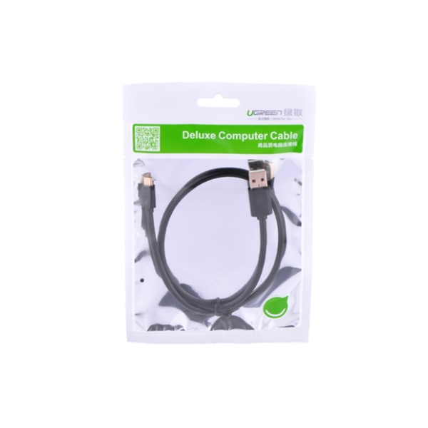 USB კაბელი Ugreen US125 (10837) Micro-USB male to USB male cable Round 1.5M