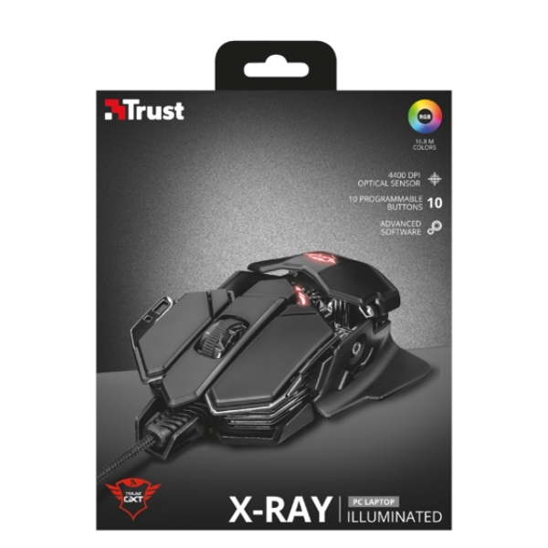 მაუსი TRUST GXT 138 X-RAY ILLUMINATED GAMING MOUSE