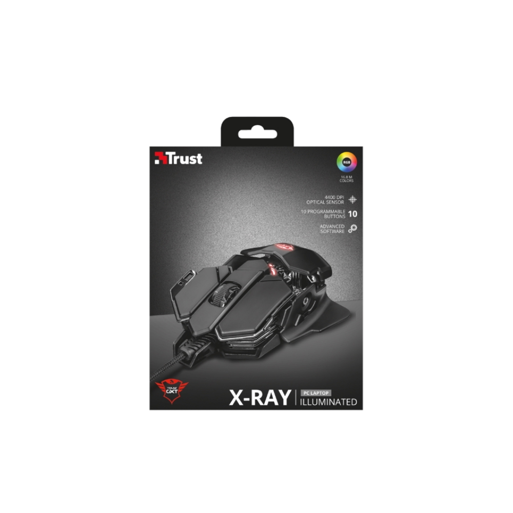 მაუსი TRUST GXT 138 X-RAY ILLUMINATED GAMING MOUSE