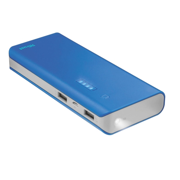 პორტატული დამტენი TRUST PRIMO POWERBANK 10000 - BLUE