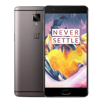 მობილური ტელეფონი OnePlus 3T Gunmetal, 5.5'' 1920x1080, 2.35GHz+1.6GHz, 4 Core, 6GB RAM, 64GB, 16Mpix/16Mpix, 2 Sim, 2G, 3G, LTE, BT, Wi-Fi, GPS, Glonass, 3400mAh, OxygenOS, 158g