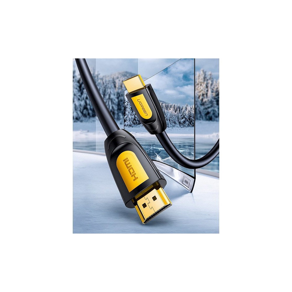 UGREEN HD101 (10115) HDMI to HDMI Cable, 1m, Yellow/Black