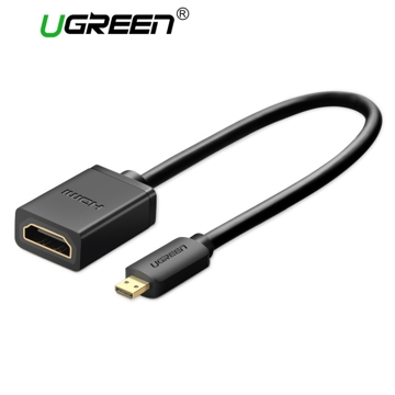 UGREEN (20134) Micro HDMI To HDMI adapter cable, 0.2m, Black