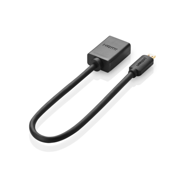 HDMI ადაპტერი UGREEN (20134) Micro HDMI To HDMI adapter cable, 0.2m, Black