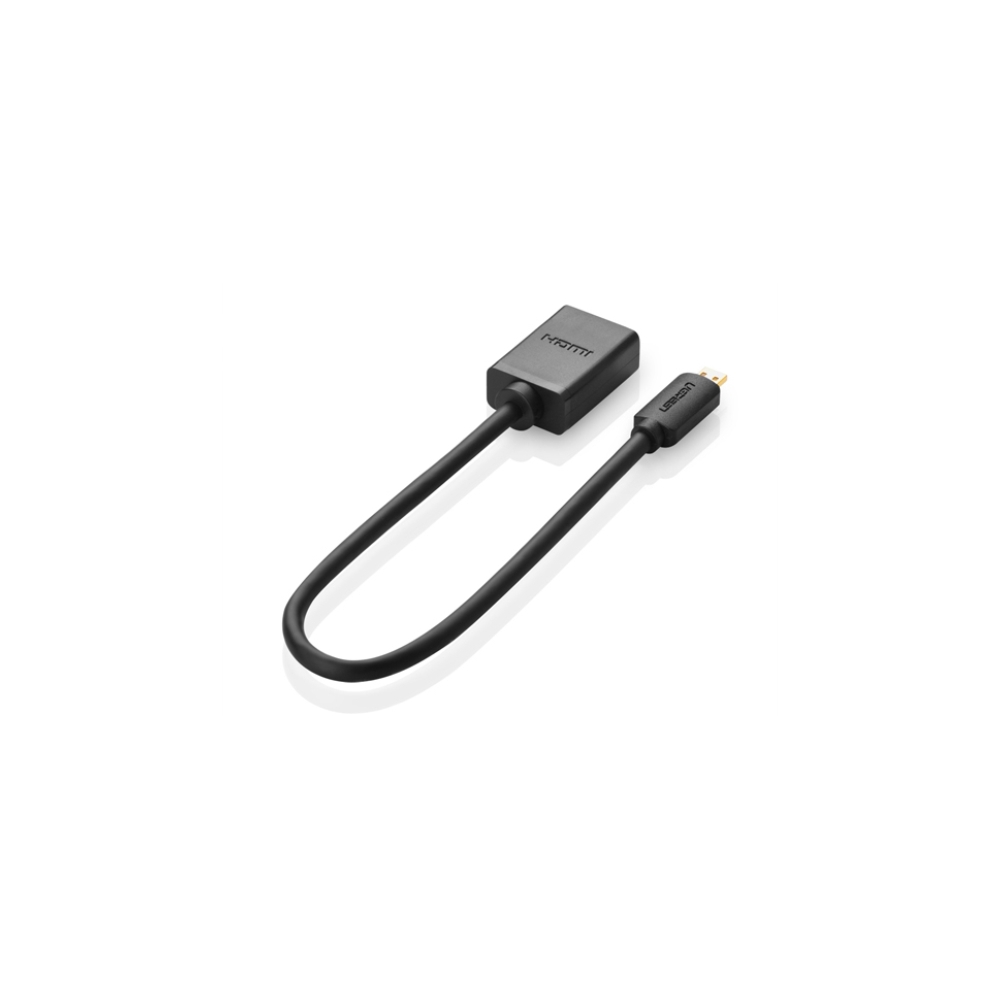HDMI ადაპტერი UGREEN (20134) Micro HDMI To HDMI adapter cable, 0.2m, Black