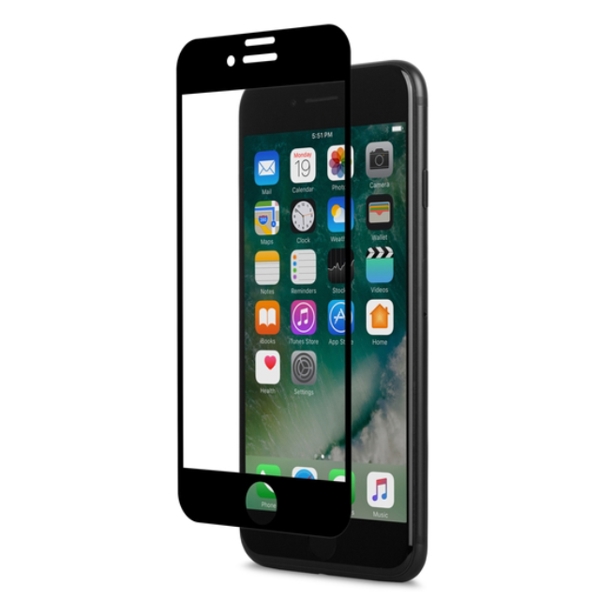 მობილურის დამცავი MOSHI IONGLASS FOR IPHONE 7 - BLACK (DURABLE GLASS SCREEN PROTECTOR)