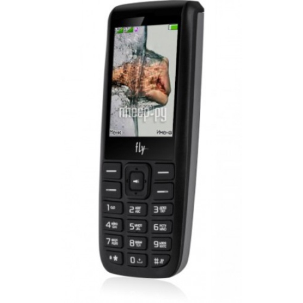 მობილური ტელეფონი Fly FF247_Black, 2.4'' 240õ320, 312MHz, 1 Core, 32MB RAM, 32MB, up to 16GB flash, 0.3Mpix, 2 Sim, 2G, BT, Micro-USB, 800mAh, 79g